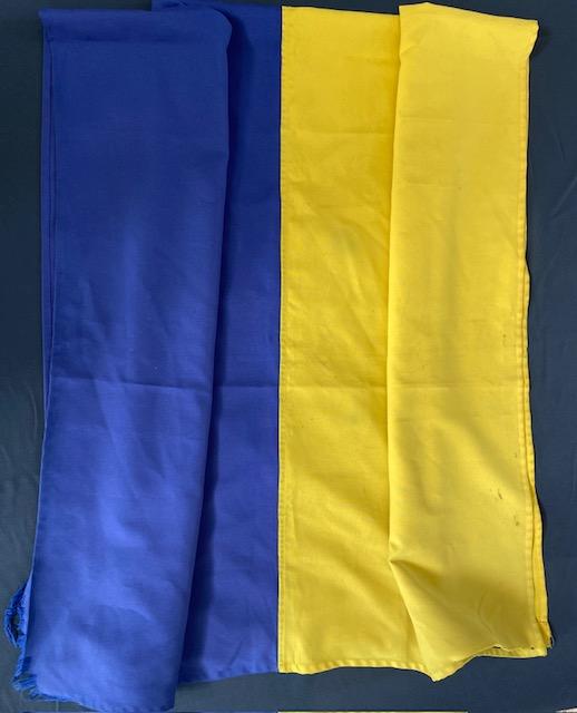 Флаг Украины - снят со здания Херсонского факультета Одесского государственного университета внутренних дел (привезен из зоны СВО)