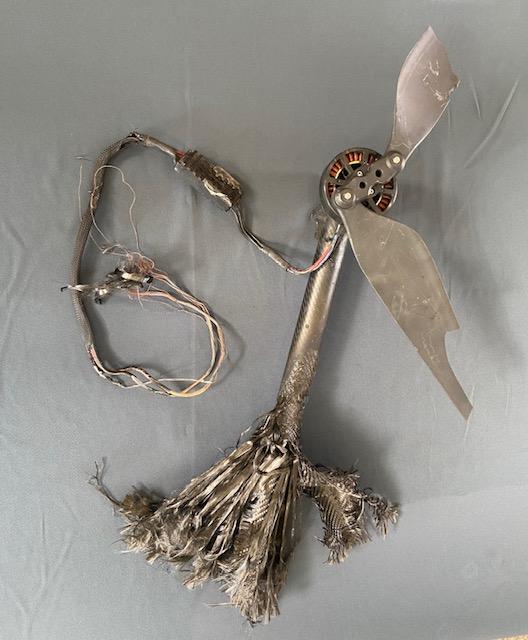 Обломок сбитого грузового беспилотного летательного аппарата «Баба-Яга» (привезен из зоны СВО)